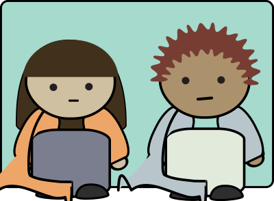 Blank stares clipart