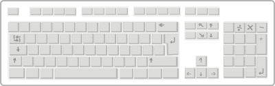Blank White Keyboard clipart