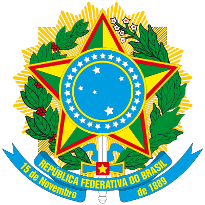 Blazon of the Federative Republic of Brazil [color] 2 clipart