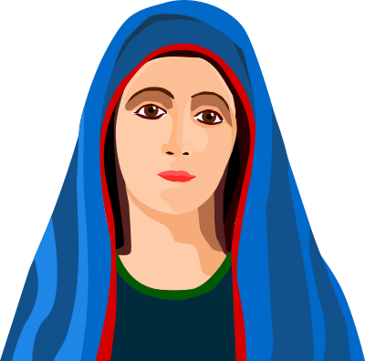 Blessed Virgin Mary clipart