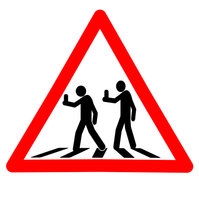 Blind Crossing clipart