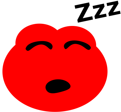 Blob sleeping clipart