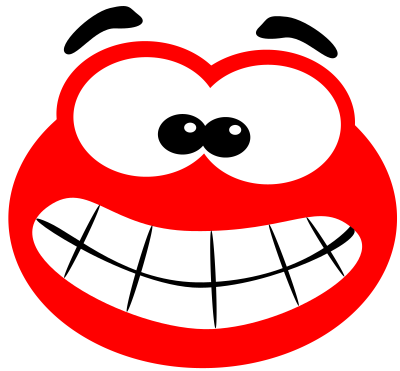 Blob smiling clipart