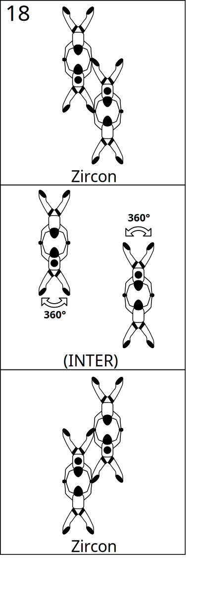 Bloc 18 - Vol relatif à 4, Block 18 - Formation Skydiving 4-Way clipart