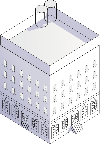 Block house clipart