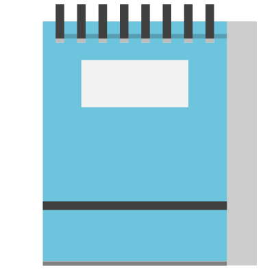 Block notes clipart