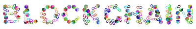 Blockchain Typography Prismatic clipart
