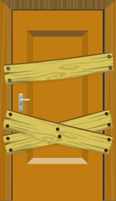 Blocked Door clipart
