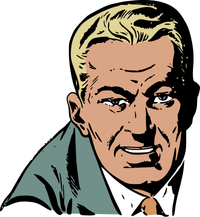 Blonde man clipart