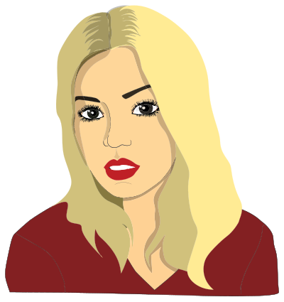 Blonde Woman By Guzalia clipart
