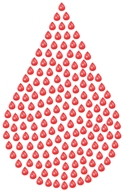 Blood Drop Fractal clipart