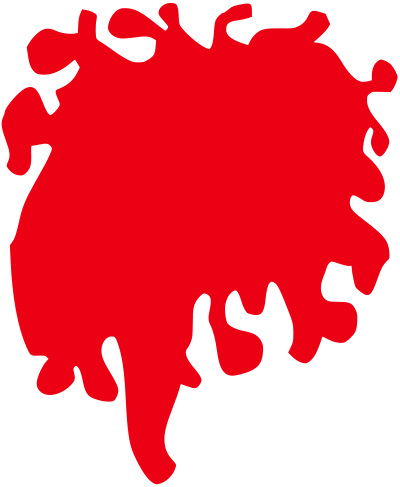 Blood splash dripping down wall clipart