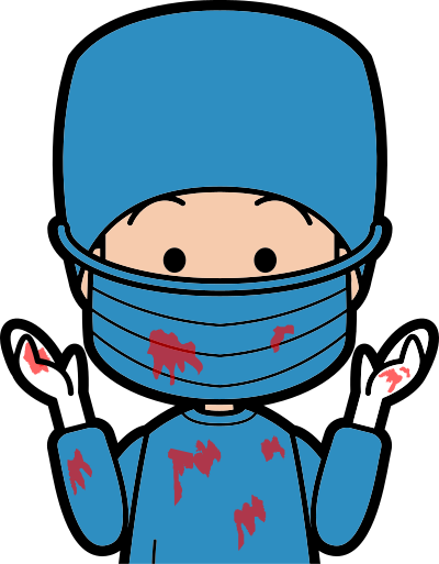 Bloody Hard Working Doctor clipart