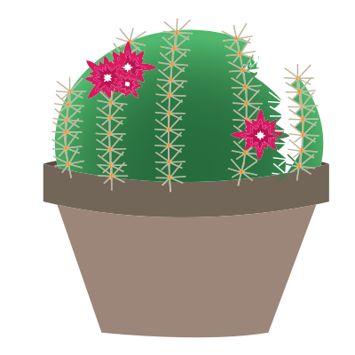 Blooming Cactus clipart