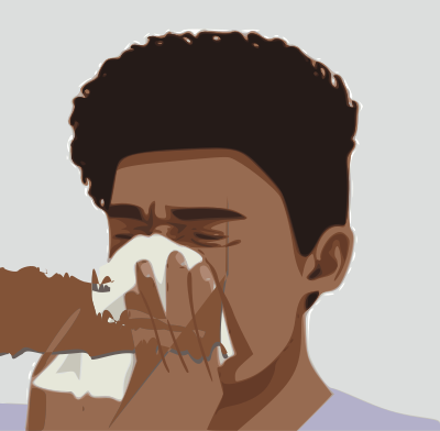 Blowing Nose 1 clipart
