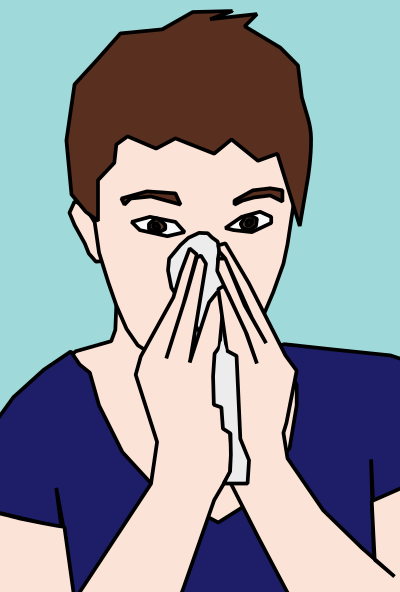 Blowing Nose clipart