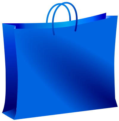 Blue bag clipart