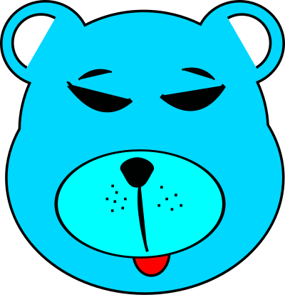 Blue Bear clipart