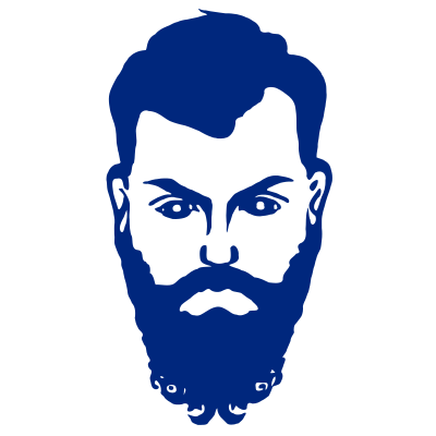Blue Beard Man clipart