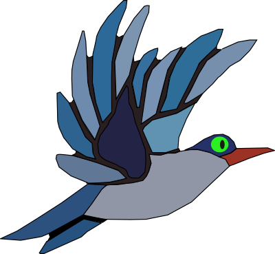 Blue bird clipart