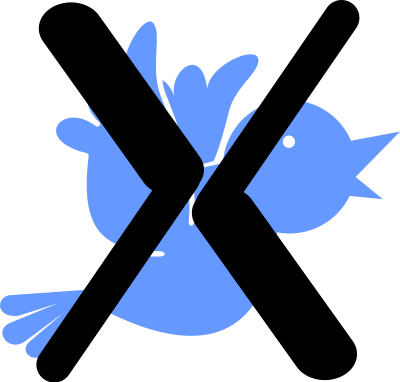 Blue Bird and X clipart