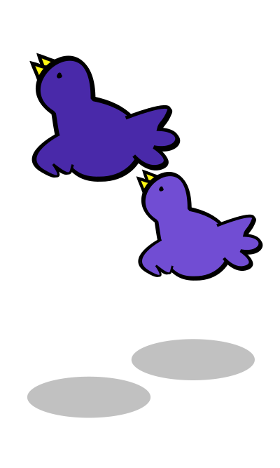 Blue birds clipart