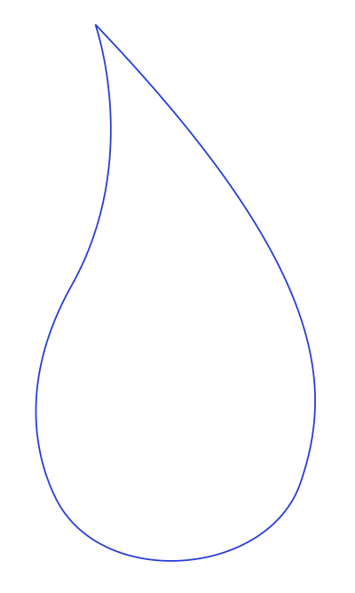 Blue blue waterdrop clipart