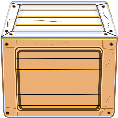 Blue Box wood clipart