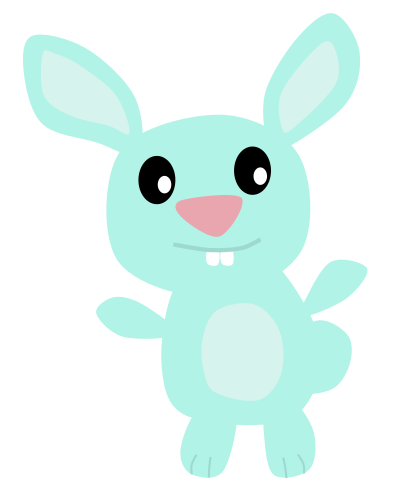 Blue Bunny clipart