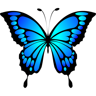 Blue Butterfly clipart