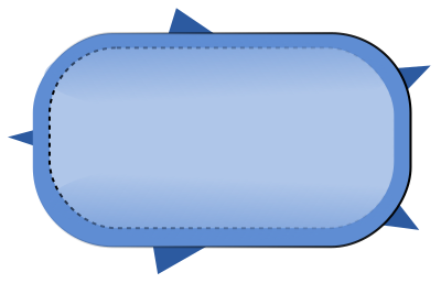 Blue button clipart
