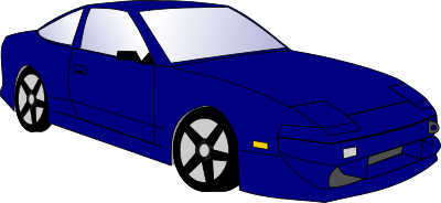 Blue Car clipart