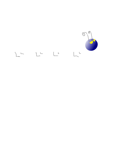 Blue Caterpillar clipart