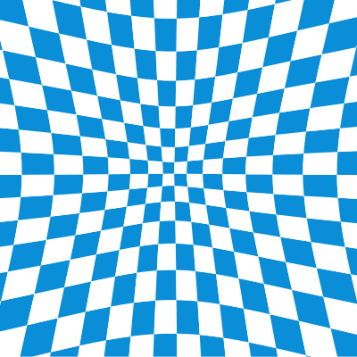 Blue checkered pattern illusion clipart