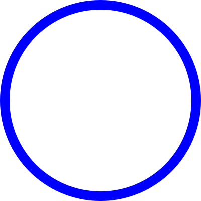 Blue circle clipart
