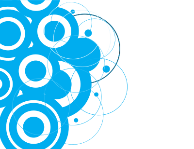 Blue circles abstract art clipart