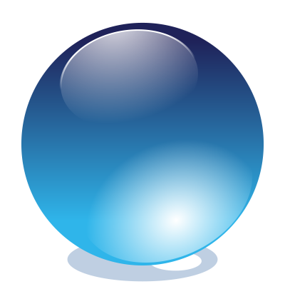 Blue crystal ball clipart