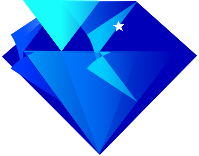 Blue diamond clipart