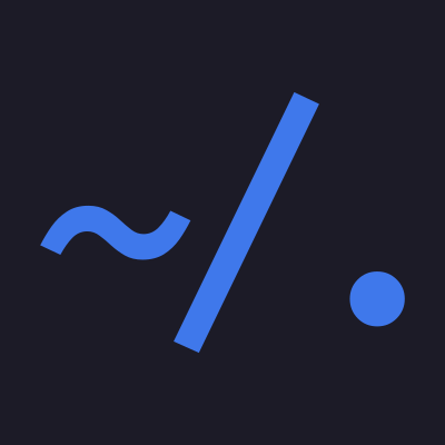 Blue dotfiles on dark screen clipart