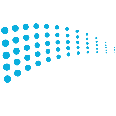 Blue dots trail clipart
