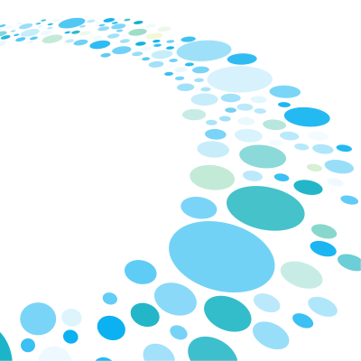 Blue dotted pattern curved clipart