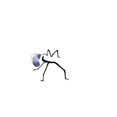 Blue dragonfly clipart