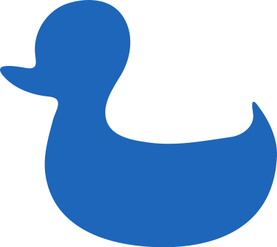 Blue duck clipart