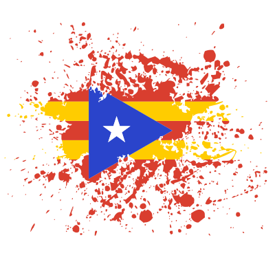 Blue Estelada Splatter Flag clipart