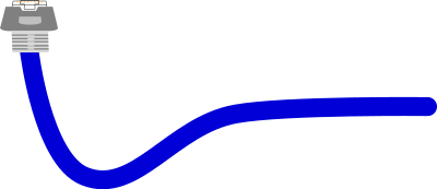 Blue ethernet cable clipart