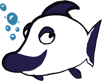 Blue fish clipart