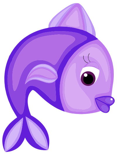 Blue Fish clipart