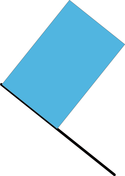 Blue flag clipart