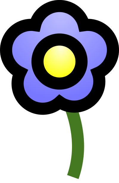 Blue-flower clipart