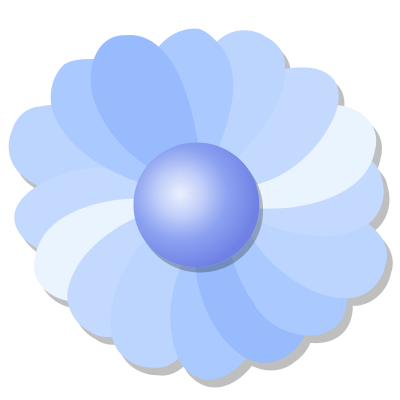 Blue flower clipart